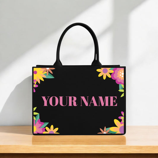Custom Floral Tote Bags Accessories Designed to Bloom with Your Name