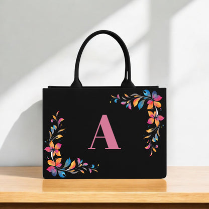 Elegant Tote Bags with Floral Custom Daily Carry Bags for Women Who Love Art, Identity & Functionality
