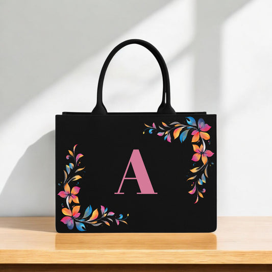 Elegant Tote Bags with Floral Custom Daily Carry Bags for Women Who Love Art, Identity & Functionality