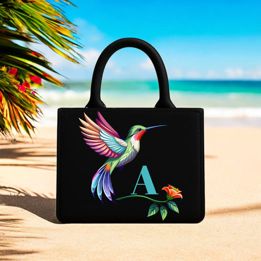 Premium Designer Handbags  Hummingbird Print Collection Stylish 10"x12" Tote Bags for Women