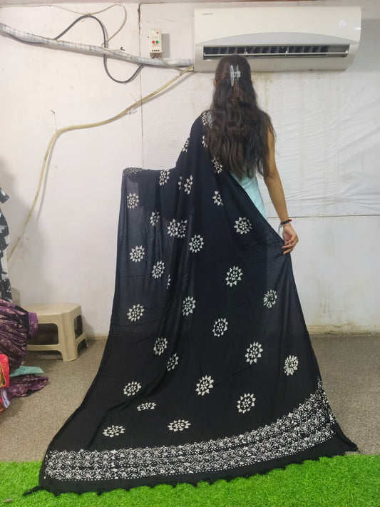 Wex Batik Black Dupatta