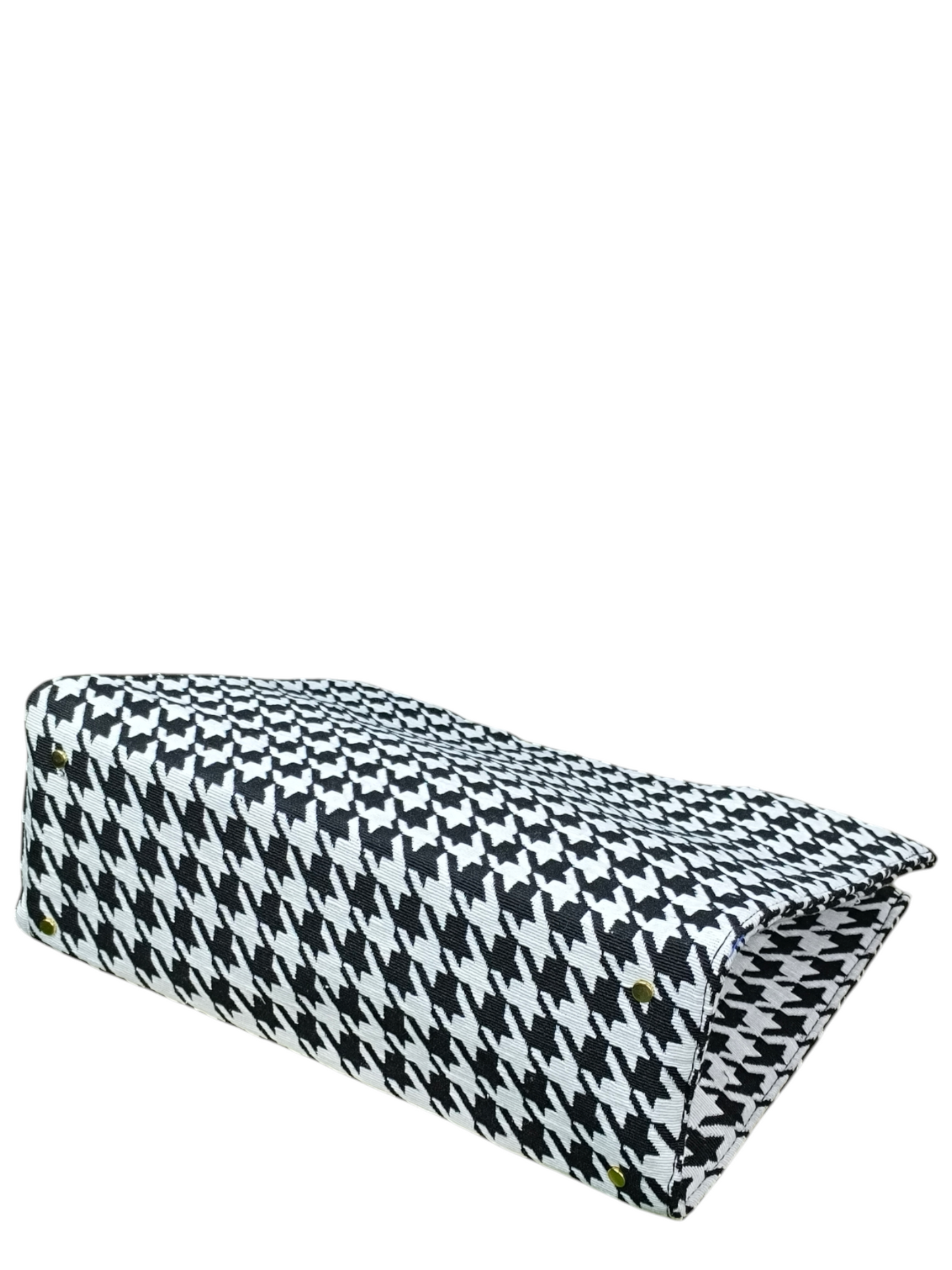 Classic Tote Bag – Black & White 11x14 Inch Stylish Jacquard  Hand Bag For Women