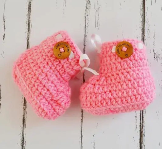Kids Woolen Socks Pink