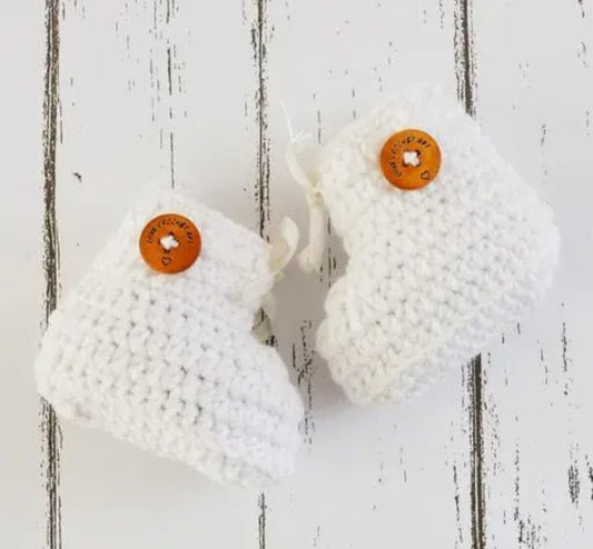 Kids Woolen Socks White