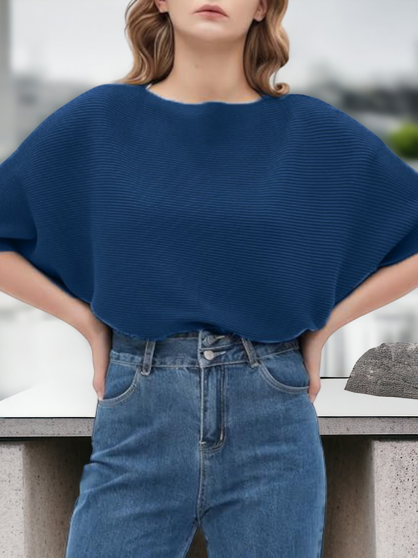Oversized Batwing Top – Effortless Style & Comfort