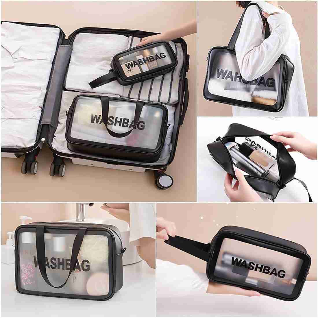 PVC Wash Bag Black