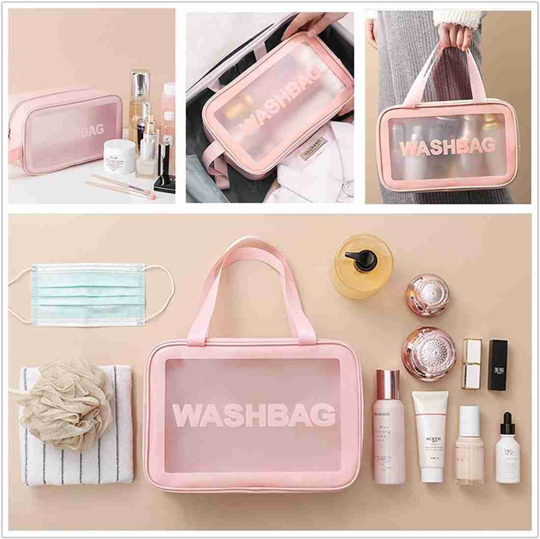 PVC Wash Bag Pink
