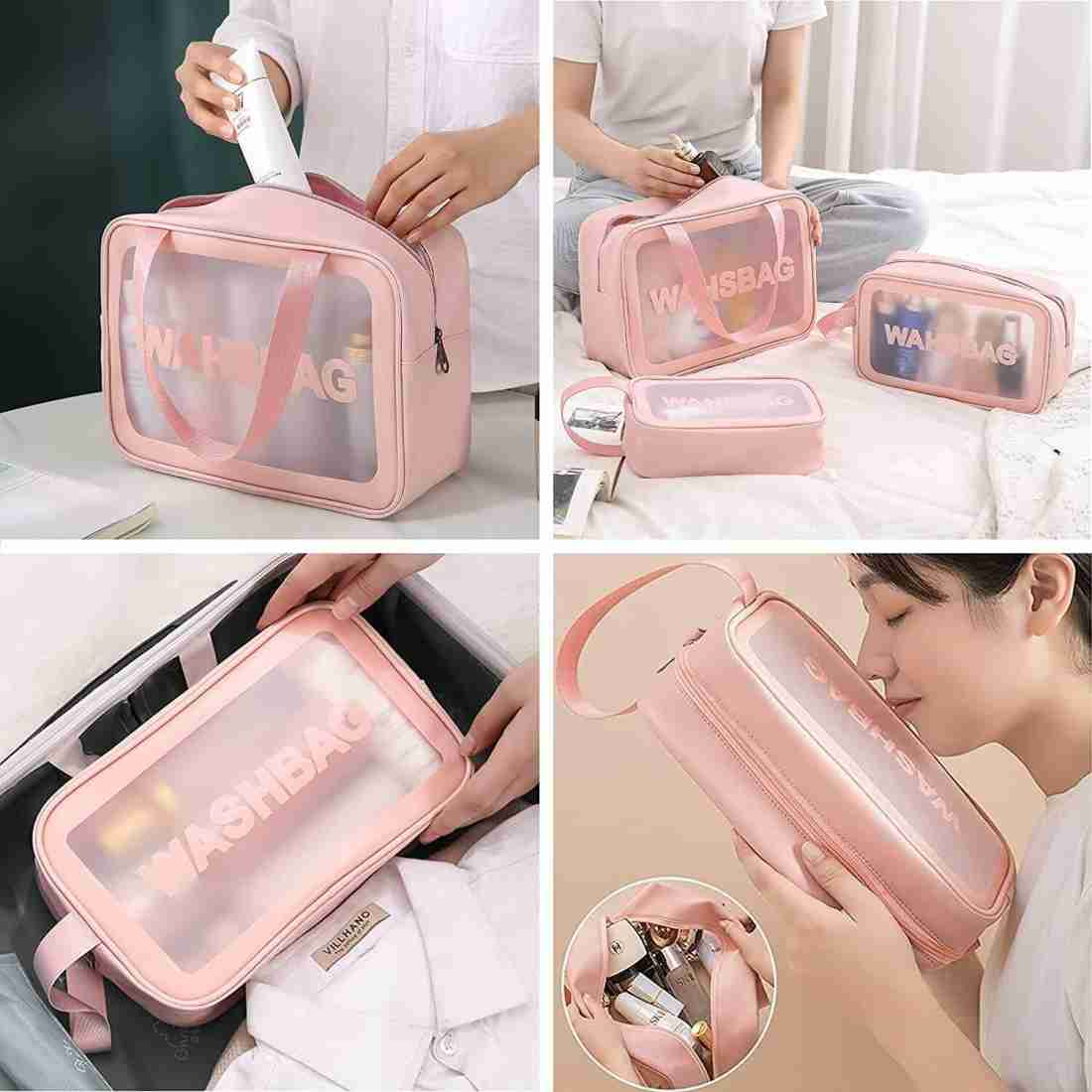 PVC Wash Bag Pink