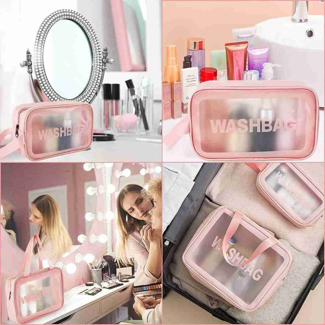 PVC Wash Bag Pink