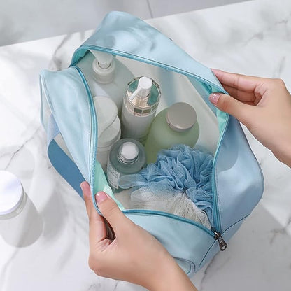 PVC Wash Bag Blue