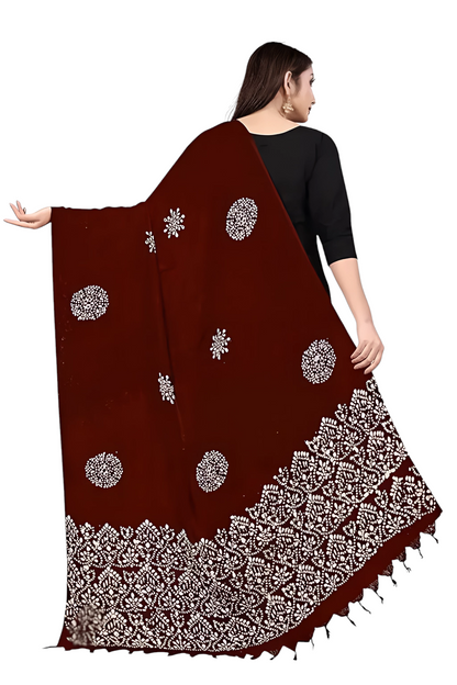 Wex Batik Maroon Dupatta