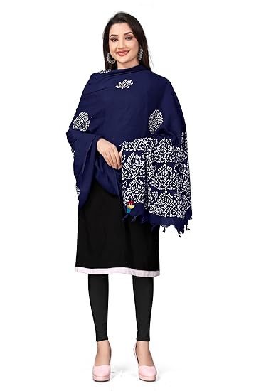 Wex Batik Navy Blue Dupatta