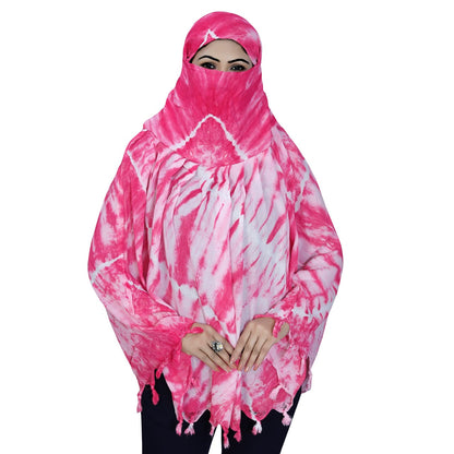 Smoke Printing Scarf Pink