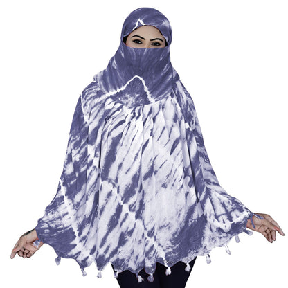 Smoke Printing Scarf Purple