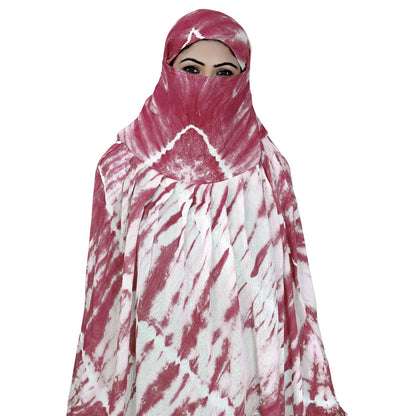 Smoke Printing Scarf Maroon