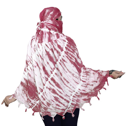 Smoke Printing Scarf Maroon