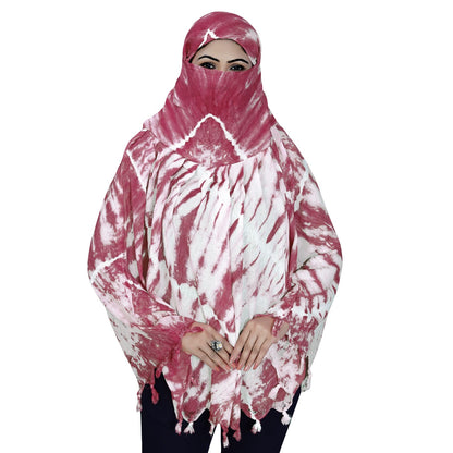 Smoke Printing Scarf Maroon