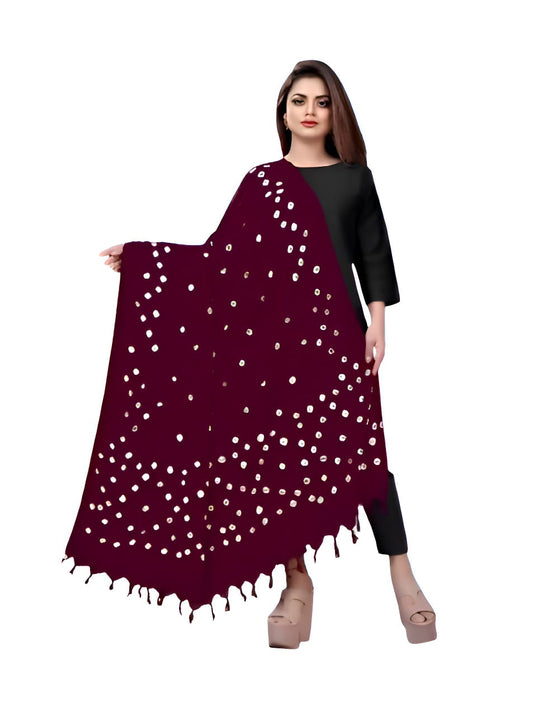 Bandhani Dupatta Maroon