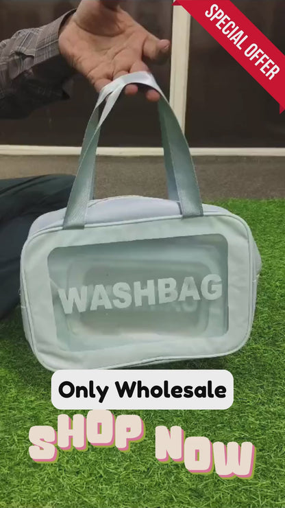 PVC Wash Bag Pink