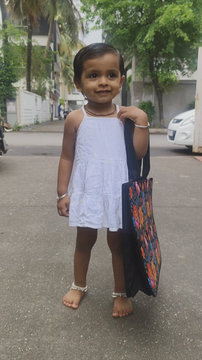 Personalized Designer Tote Bags Inspired by Indian Folk & Floral Art