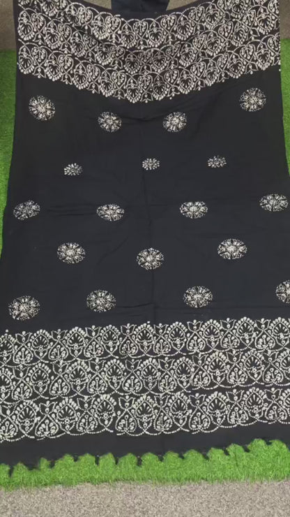 Wex Batik Navy Blue Dupatta
